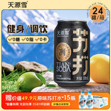 今日必买：天源雪 SKYRAIN 苏打汽水气泡水330ml*24罐