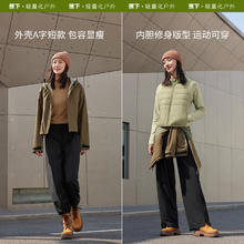 Beneunder 蕉下 气绒冲锋衣女三合一短款防水防风保暖外套