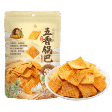 刺猬阿甘 五香锅巴 200g*1袋3.98元包邮（需试用）