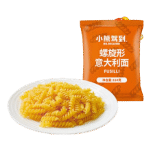 双11：小熊驾到 螺旋意面110g*2袋+赠1件5.99元包邮（买一赠一，合3元/件）