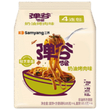 三养 弹谷意面420g（105g*4连包）12.9元包邮（需试用）