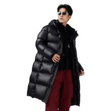 雪中飞 鹅绒!!充绒311g黑曜石系列 男女同款 加长款羽绒服 X30142764F券后299元