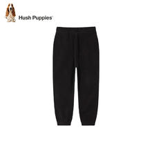 Hush Puppies 暇步士 童装儿童男女大童秋冬款舒适简约百搭针织长裤 钻石黑D款 105cm券后61元