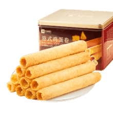良品铺子港式鸡蛋卷320g休闲零食黄油蛋卷礼盒曲奇饼干糕点中秋送礼伴手礼15.9元
