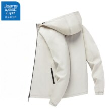 JEANSWEST LIFE真维斯2025新款冲锋夹克春秋季休闲宽松户外防泼水外套 卡其 XL （建议115-130斤）70.44元（合35.22元/件）