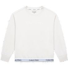 Calvin Klein CK童装男女童套头无帽卫衣冬季新款舒适毛圈儿童上衣内搭 象牙白 110 /56 【建议身高104-110cm】119.3元 (券后省0.84)