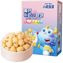 小鹿蓝蓝高钙牛奶小软饼三大零添加宝宝零食软饼干便携独立装60g 小软饼【一盒8-9小袋】10.9元 (券后省9)