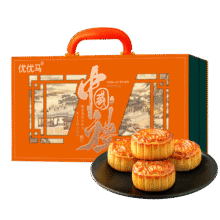优优马中秋月饼礼盒中国礼礼盒1000g29.9元 先加购主商品再换购月饼