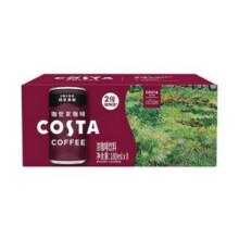 可口可乐 COSTA 咖世家 烘焙黑咖浓咖啡饮料180mL*8罐新低22.9元包邮（2.86元/罐）