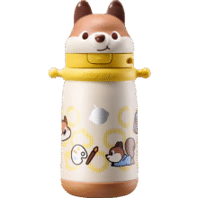 babycare儿童保温杯婴儿小松鼠宝宝1-3岁不锈钢吸管水杯壶学生上学450ml68.15元（需领券）