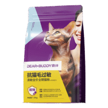 鼎伴抗过敏猫粮 防猫毛过敏 减少过敏原低敏脱敏猫粮全价幼猫成猫猫粮 双效抗过敏猫粮1.5kg74元 (满2件9.50折,券后省10)