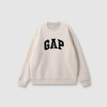 Gap 盖璞 男女装秋冬仿羊羔绒贴布绣抓绒卫衣97元