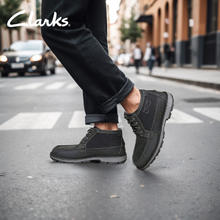 Clarks 其乐 枫徒系列男鞋经典防水高帮休闲户外耐磨登山靴防水增高厚底 黑色 261759007券后479.8元