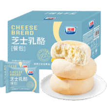 光明（Brilliant）芝士乳酪餐包夹心黄油软面包营养早餐代餐休闲儿童零食点心下午茶 芝士乳酪包*1箱350g28.9元 (满19减5,券后省1)