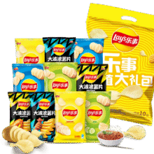 Lay's/乐事 袋罐组合装薯片 休闲零食 多口味组合 400g*1袋25.8元