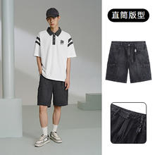 GXG 男士工装牛仔短裤 G24X252006券后80.05元