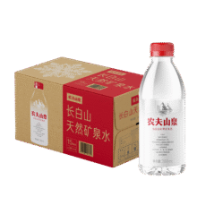 农夫山泉  长白山天然矿泉水 源自长白山  380ml*15瓶*2箱一共2箱 折单箱15.78元（共31.56元）