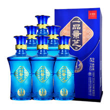 淘金币可用、88VIP：景芝 一品景芝 蓝淡雅 52度 芝麻香型白酒 500ml*6瓶