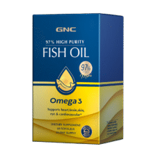 GNC 健安喜 皇冠97鱼油软胶囊97%纯度 60粒*3件270.6元（合90.2元/件）