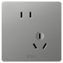 公牛（BULL）开关插座 G12系列 10A斜五孔插座86型插座面板 G12Z223AS 星空灰10.71元