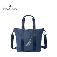 NAUTICA 诺帝卡 斜挎托特包男士大容量单肩背包旅行通勤笔记本电脑手提包 蓝色券后126.52元