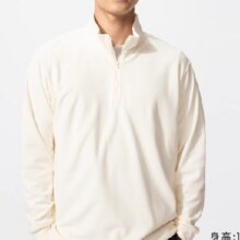 88vip：优衣库男装柔滑弹力摇粒绒半拉链套头衫/长袖25秋冬新款48118478.3元包邮