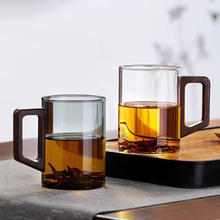 Le Bronte 朗特乐 高硼硅木把手玻璃泡茶杯 450ml16.9元