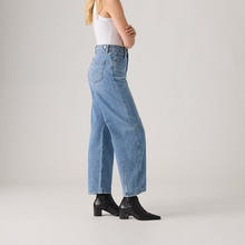 Levi's 李维斯 25年秋冬新款美式休闲女士BARREL高腰宽松锥形牛仔裤 浅蓝