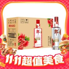 淘金币可用、今日必买：郎酒 顺品郎 红顺 45度 兼香型白酒 480ml*6瓶