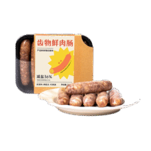 齿物鲜肉肠 原味200g/6根 [配料干净]火山石爆汁烤肠早餐 烧烤食材46.2元 (券后省0.69)