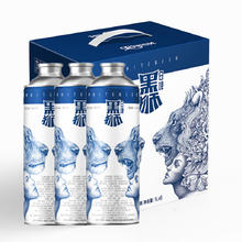 雪花 SNOWFLK 黑狮白啤马口铁 1L 6罐 整箱装（赠全麦五号*2）41.53元（需买2件，需用券）