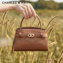 CHARLES & KEITH 鳄鱼纹凯莉包手提斜挎婚包CK2-50270880-1