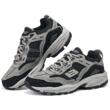 斯凯奇（Skechers）男户外老爹鞋复古潮流厚底舒适百搭运动休闲鞋一脚蹬237125