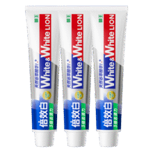狮王（Lion）WhiteWhite倍效白牙膏极地薄荷120g*3亮白美白去口臭护龈去黄去渍40元 (券后省0.85,月销5000+)