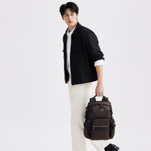 20点开始：TUMI 途明 Alpha Bravo 男士牛皮商务通勤双肩包电脑包 深棕色2900元