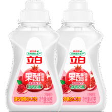 再降价：立白洗洁精除菌去油清新去异味餐具净洗涤灵家用装 果醋洗洁精80g*2瓶3.98元（合1.99元/瓶，需领券）