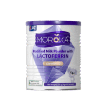 莫兰卡（MOROKA）乳铁蛋白儿童婴幼免疫力0-1-3岁以上紫罐版特添接骨木莓180g