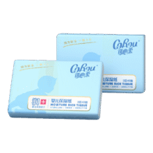 可心柔（COROU）新生儿宝宝乳霜纸婴儿保湿纸巾小包面巾纸 3层 40抽 2包