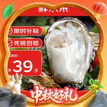 鲜京采 生蚝5斤 3XL 13-18只装 源头直发 露营烧烤39.9元