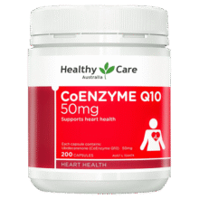 Healthy Carehealthy care辅酶Q10胶囊中老年人护心脏活力 澳洲进口心肌保健品 50毫克200粒 1瓶119元 (每满300减50,券后省20)