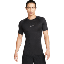 耐克男子紧身轻薄训练上衣冬季举重速干短袖针织NIKE PRO FB7933 010黑/白 S139元 (券后省20)