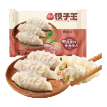 三全饺子王煎饺轻食荞麦蒸饺速冻饺子 饺子王经典猪肉蒸饺(12只)420g94.9元（合9.49元/件）