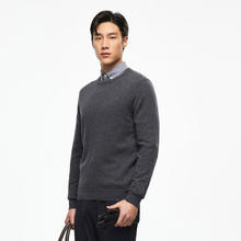 YOUNGOR 雅戈尔 男士圆领全棉羊毛羊毛衫券后201.64元