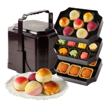 试用：金炉子 三层月饼礼盒1169g37.91元
