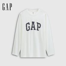 Gap 盖璞 logo纯棉宽松圆领长袖T恤休闲上衣 78627457元