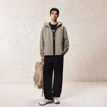 JACK&JONES 杰克琼斯 2025年通勤休闲长袖 商务连帽 沙漠灰褐色E13券后310.6元