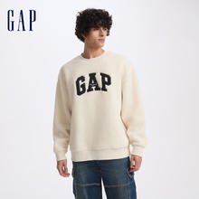 Gap 盖璞 男士仿羊羔绒贴布绣抓绒卫衣 609065券后97元