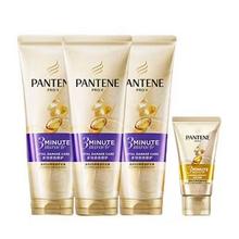 PANTENE 潘婷 3分钟奇迹护发素 180ml*3（赠护发素40ml*1）63.01元（需买2件，需用券）