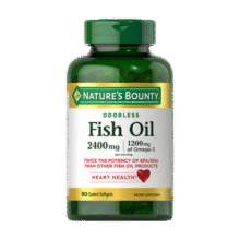 自然之宝无腥深海鱼油软胶囊2400mg*90粒装中老年 含DHAEPA  omega-3  无腥味鱼油90粒（2粒含2400mg)180元 (券后省20)