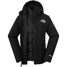 北面（The North Face）三合一冲锋衣女GORE-TEX 550蓬鹅绒内胆户外防水秋季新款|83RU 4H0/宇宙黑 S2933元 (券后省100)